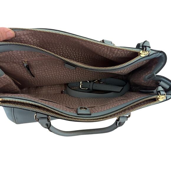 Kate Spade New York blue leather satchel handbag tote purse - Picture 12 of 14